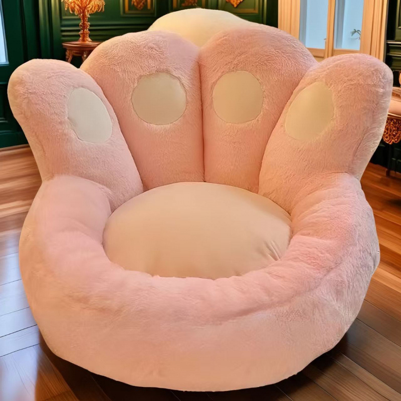 猫爪坐垫地上懒人沙发榻榻米蒲团卧室家用飘窗床边地毯办公室久坐