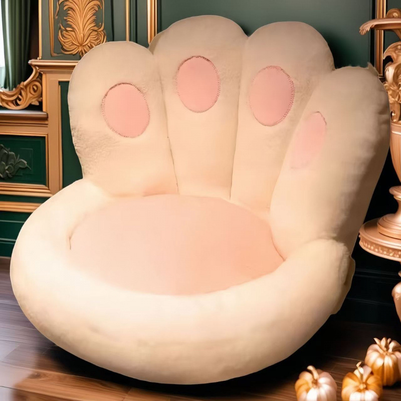 猫爪坐垫地上懒人沙发榻榻米蒲团卧室家用飘窗床边地毯办公室久坐