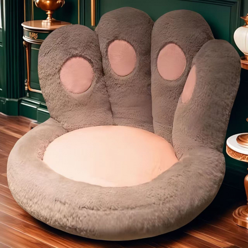 猫爪坐垫地上懒人沙发榻榻米蒲团卧室家用飘窗床边地毯办公室久坐